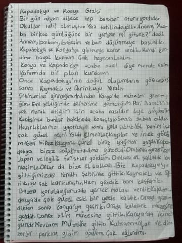 1. sayfanın el yazısı aslı